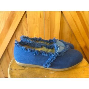 Comfort Well by Beacon Women's Canvas Fringed Shoes 8M